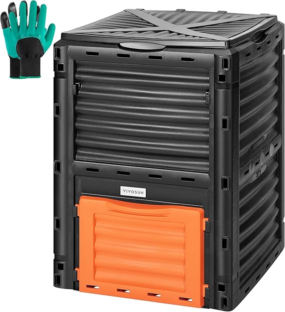 Compost Bin - Gallonen-Kompostierbehälter für den Außenbereich mit großem