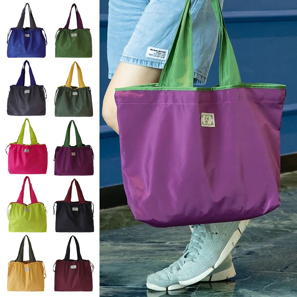 Reusable Bag - Modische Einkaufstasche mit Kordelzug, umweltfreundliche, wiederverwendbare
