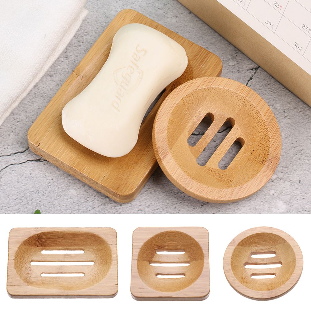 Bamboo Cutlery - Tragbare Seifenschale aus Holz, Abtropffläche, Geschirr,
