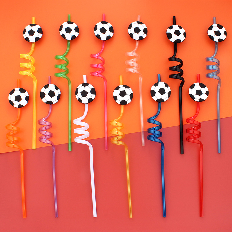 12 Stück Strohhalme mit Fußbal – Reusable Straw Bewertung und Preis