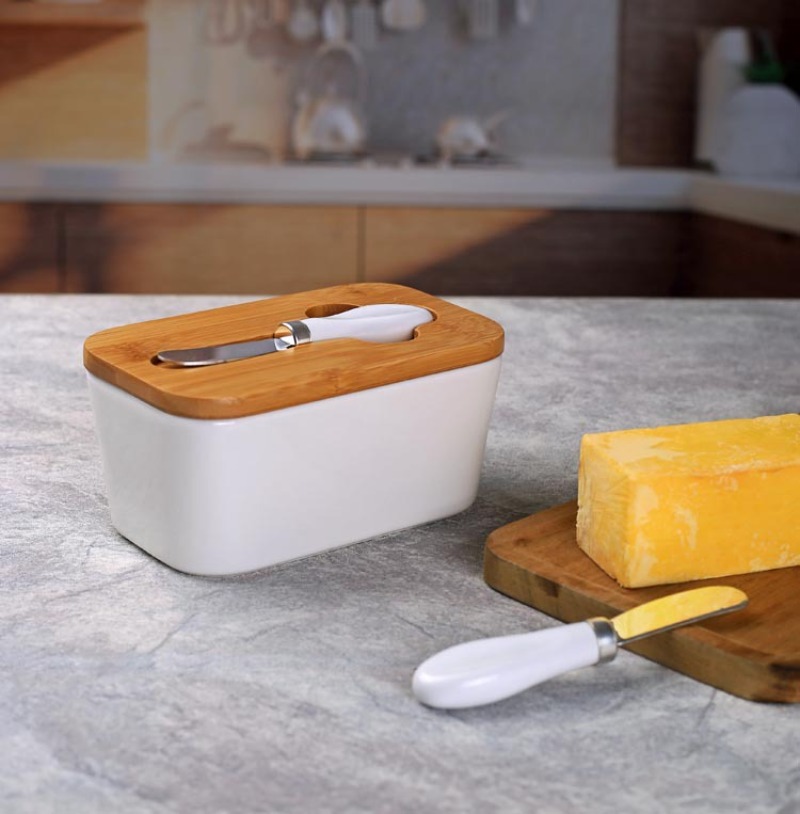 Einfache Keramik Butter dose m – Bamboo Cutlery Bewertung und Preis