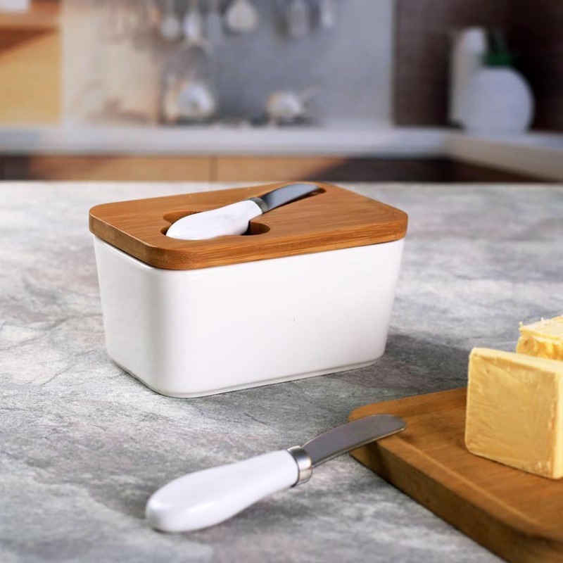 Einfache Keramik Butter dose m – Bamboo Cutlery Bewertung und Preis